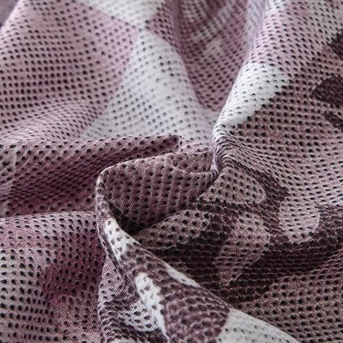 Mauve Mist Mosaic 500 TC 100% Pure Glace Cotton Bedsheet