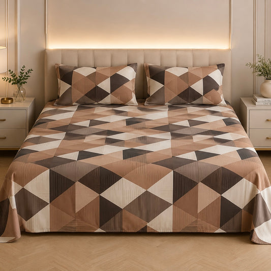 Desert Prism Glace Cotton 450TC Bedsheet