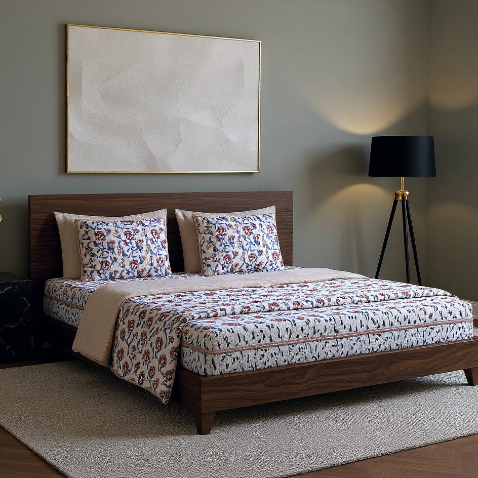 400TC Rustic Charm 100% Pure Cotton Bedsheet