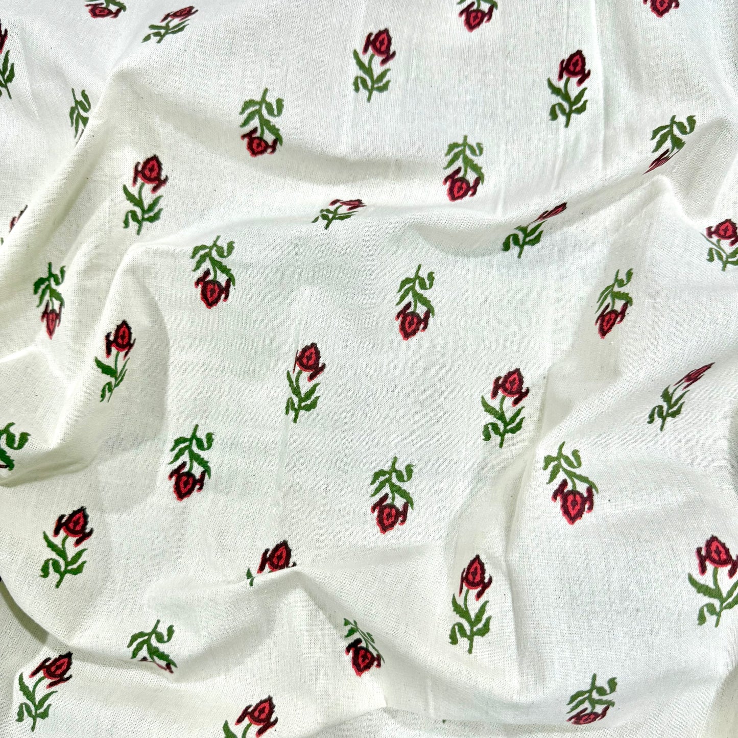 Crimson Charm 400TC Floral Print 100% Pure Cotton Bedsheet