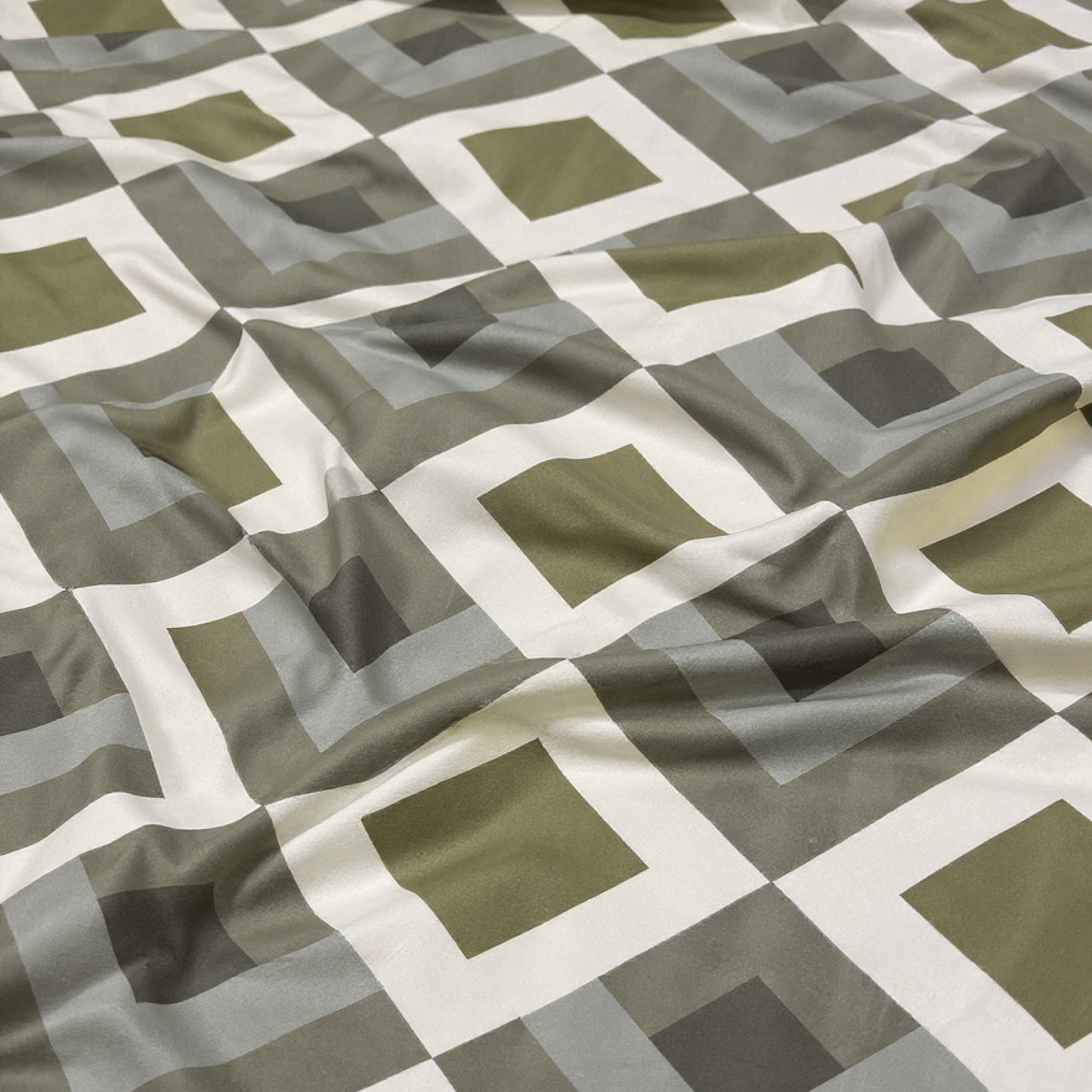 Modern Geometric 400TC 100% Pure Glace Cotton Bedsheet