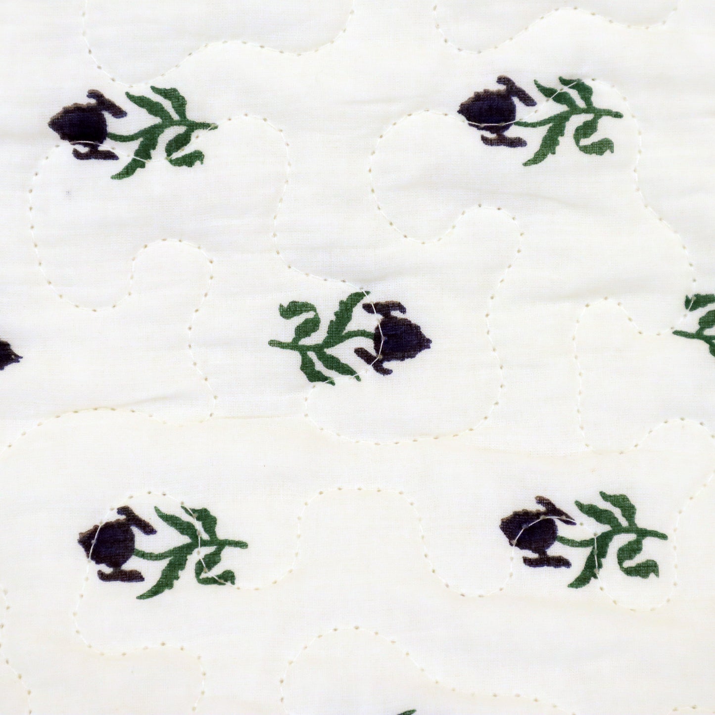 500TC White Blossom 100% Pure Cotton Bedsheet