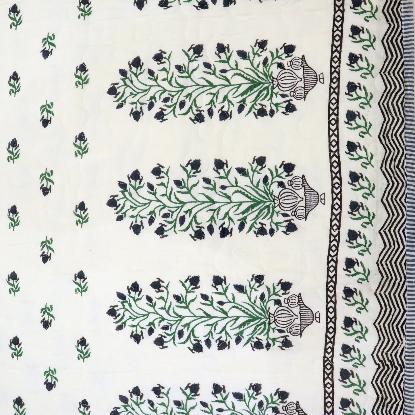 500TC White Blossom 100% Pure Cotton Bedsheet