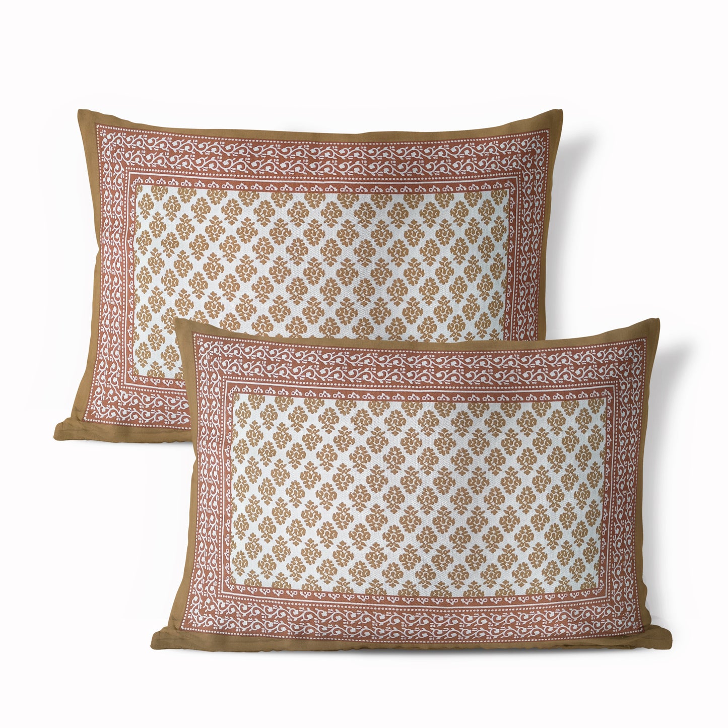 450 TC Rustic Heritage Block Print 100% Pure Cotton Bedsheet