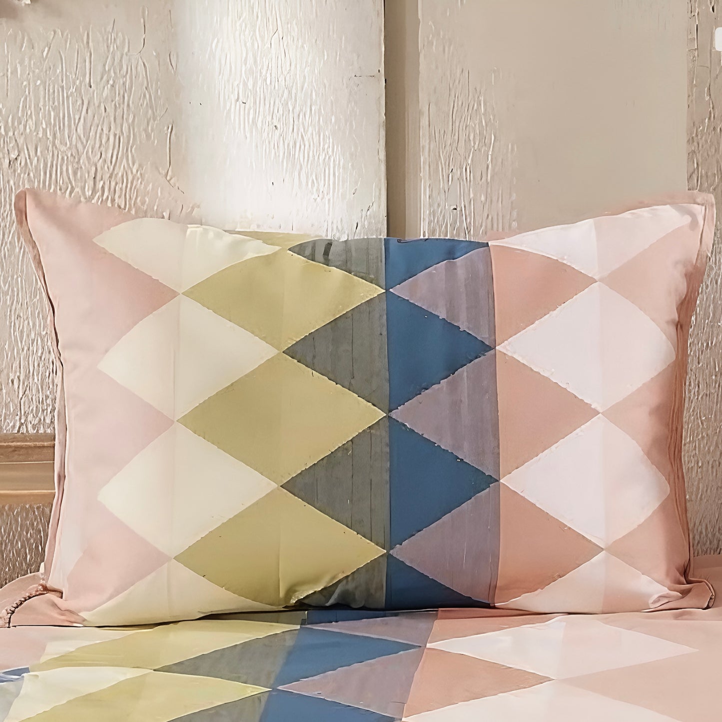 Pastel Prism 500TC 100% Pure Glace Cotton Bedsheet