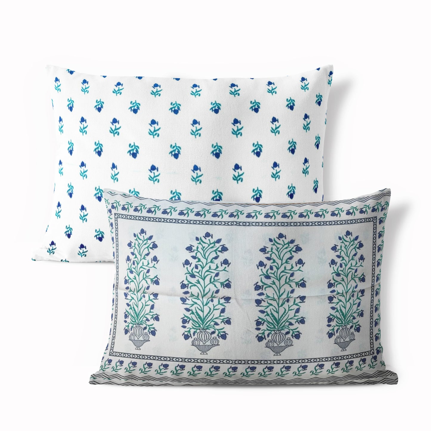 500TC White Blossom 100% Pure Cotton Bedsheet