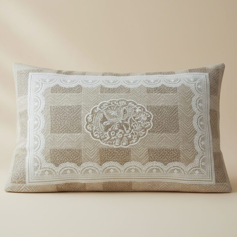 300TC Ivory Lace Charm 100% Pure Cotton Bedsheet
