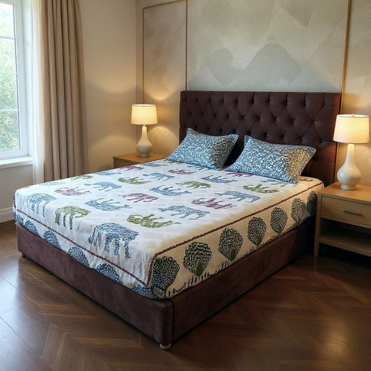 450TC Royal White Heritage 100% Pure Cotton Bedsheet