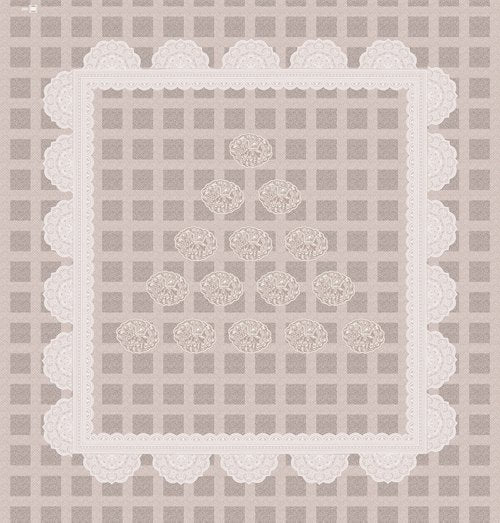 300TC Brown Lace Border 100% Pure Cotton Bedsheet