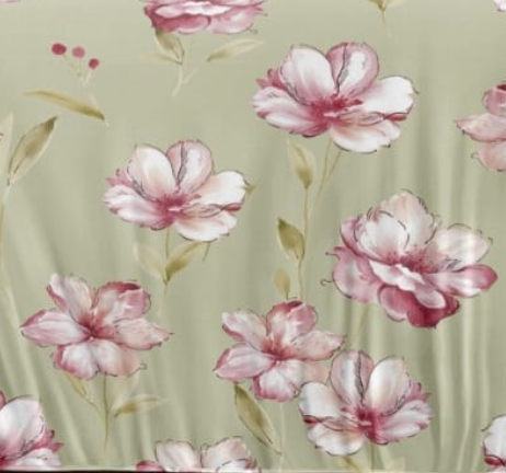 Sage Blossom Glace Cotton 300TC Bedsheet