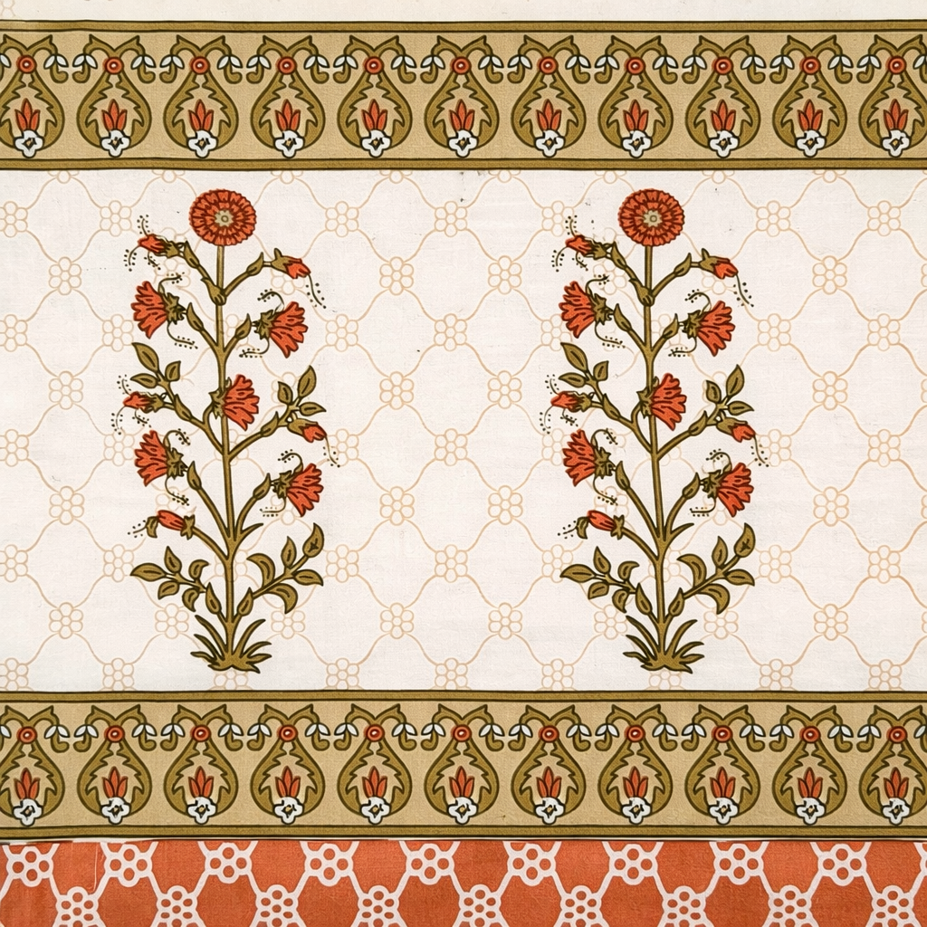 Sienna Vine Heritage 100% Pure Cotton Bedsheet