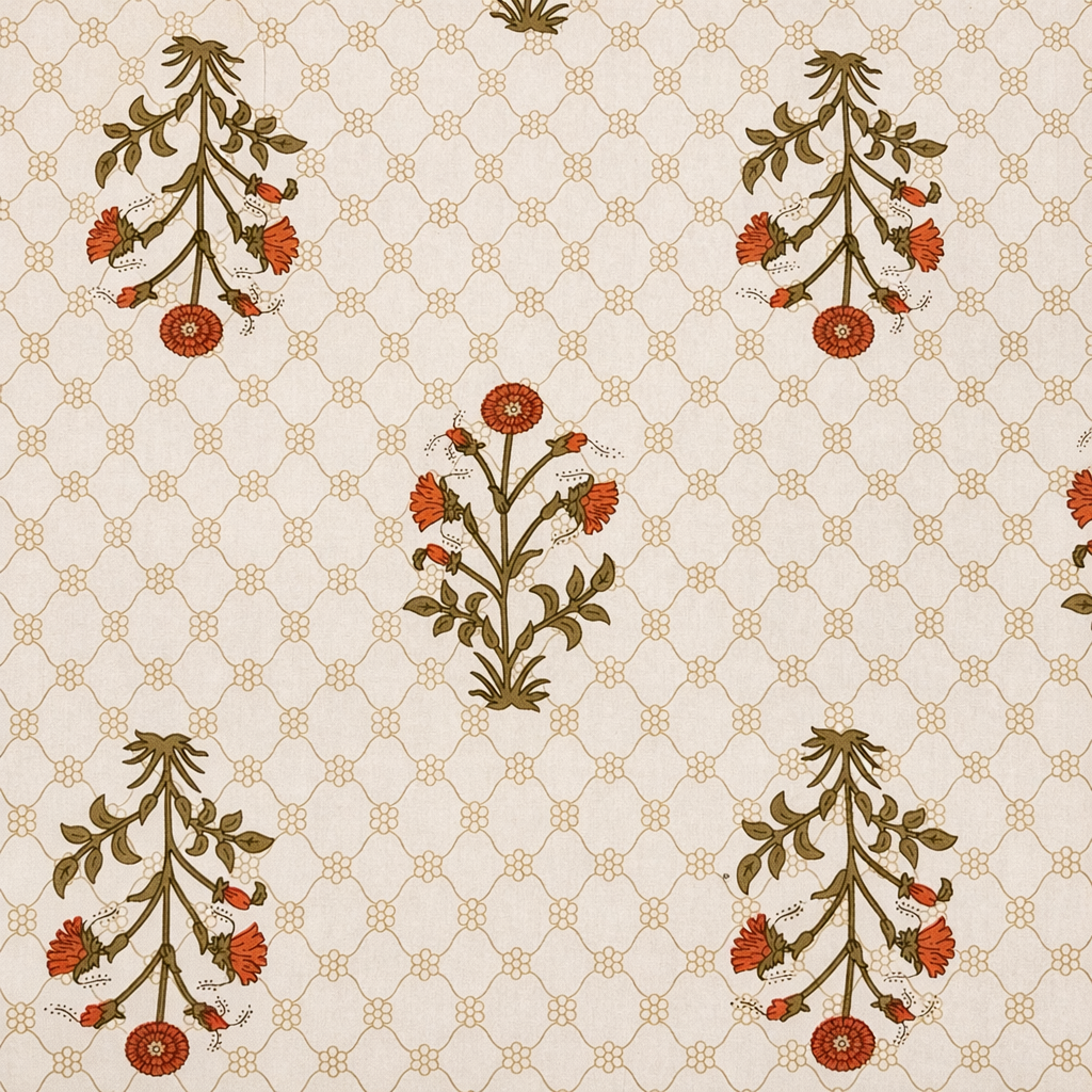 Sienna Vine Heritage 100% Pure Cotton Bedsheet