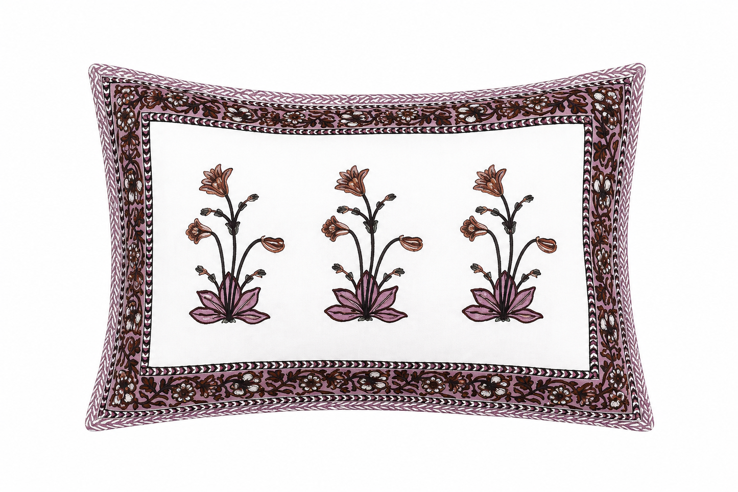 Lavender Bloom 400TC 100% Pure Cotton Bedsheet
