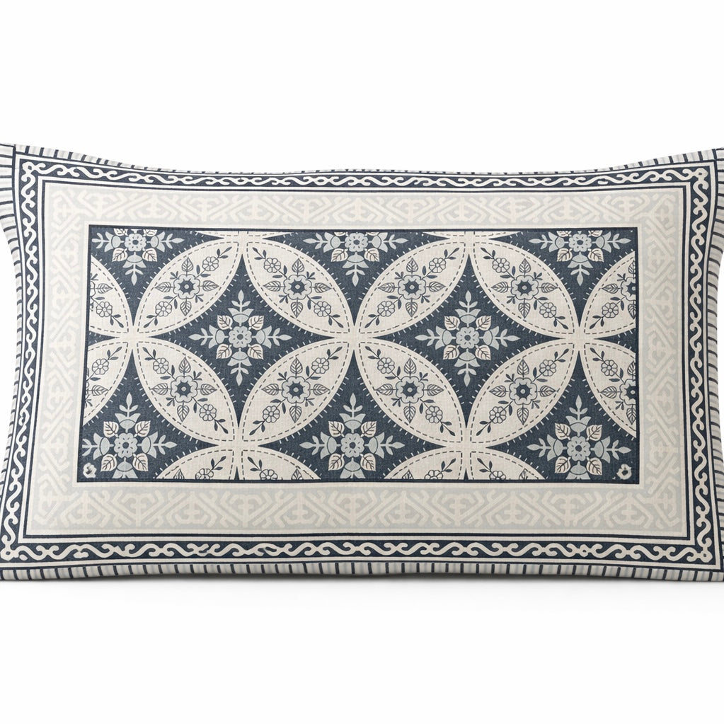 Indigo Jaal Heritage 100% Pure Cotton Bedsheet