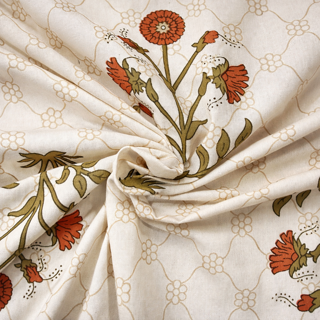 Sienna Vine Heritage 100% Pure Cotton Bedsheet