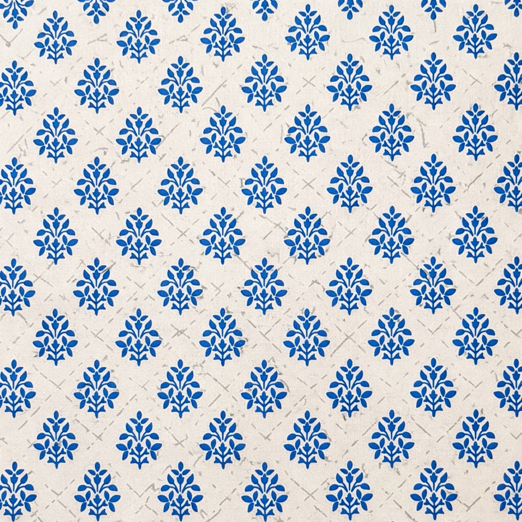 Blue Bloom Heritage 100% Pure Cotton Bedsheet