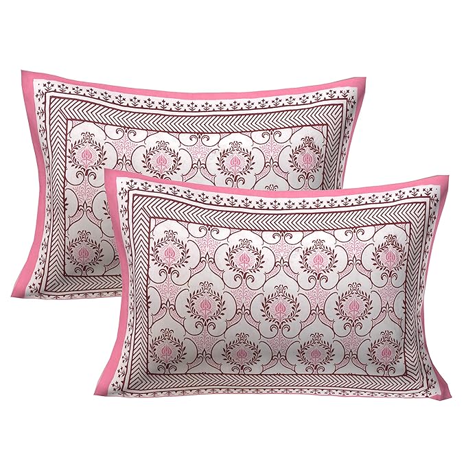 Roselle Charm 400TC Print 100% Pure Cotton Bedsheet