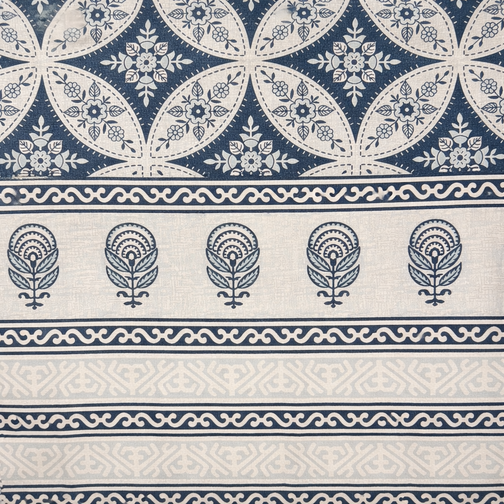 Indigo Jaal Heritage 100% Pure Cotton Bedsheet