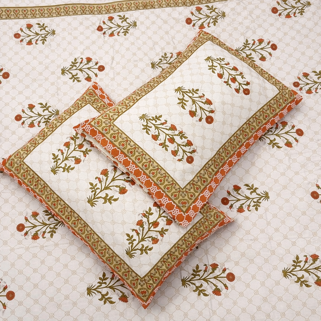 Sienna Vine Heritage 100% Pure Cotton Bedsheet