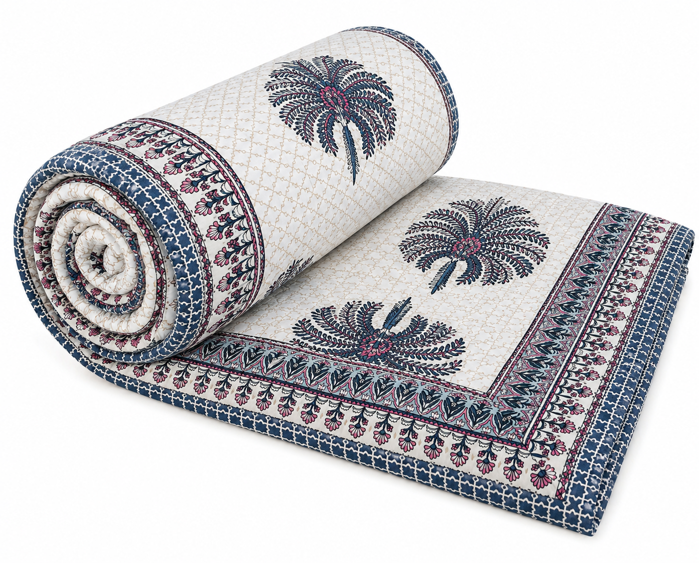 Tree Print 400TC 100% Pure Cotton 4 Piece Set