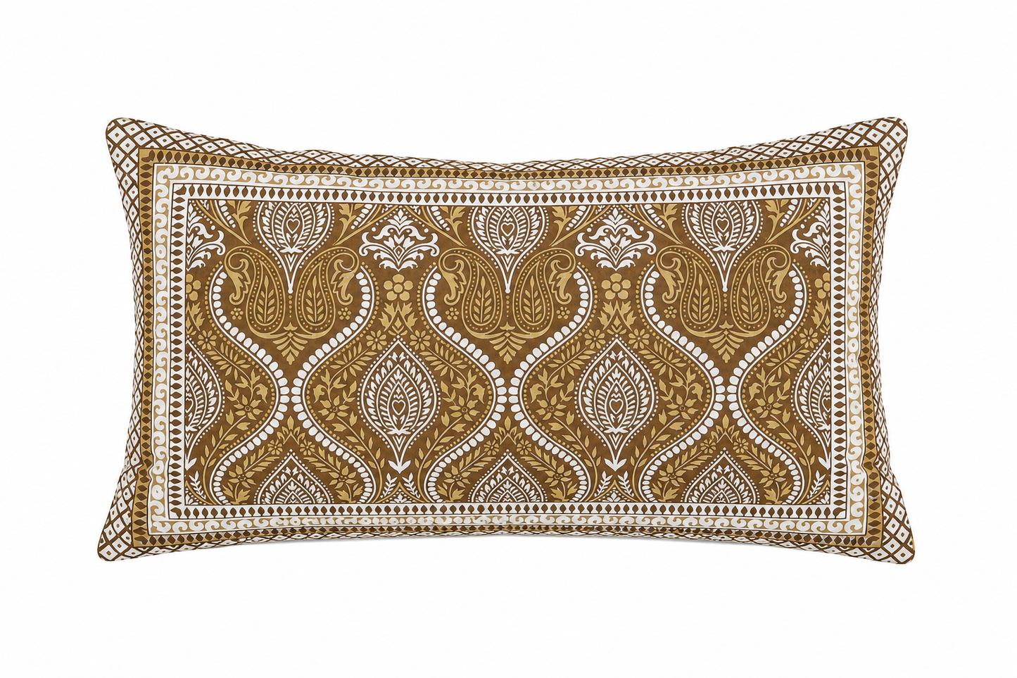 Golden Paisley 400 TC 100% Pure Cotton Bedsheet