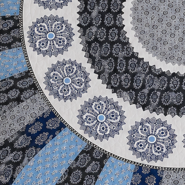 Persian Blue 400 TC 100% Pure Cotton Bedsheet