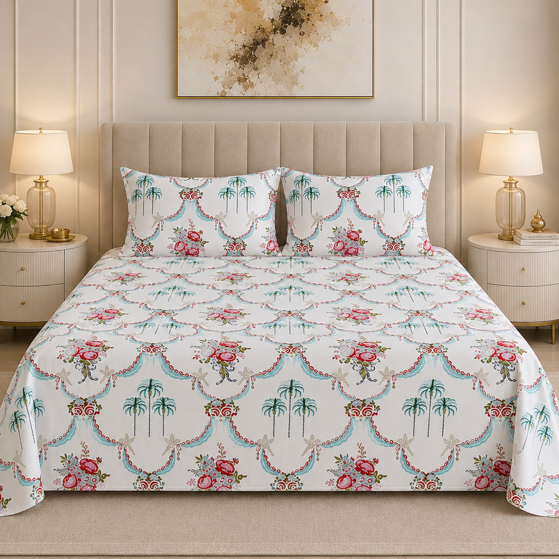 Marisol Heritage 400TC 100% Pure Cotton Bedsheet