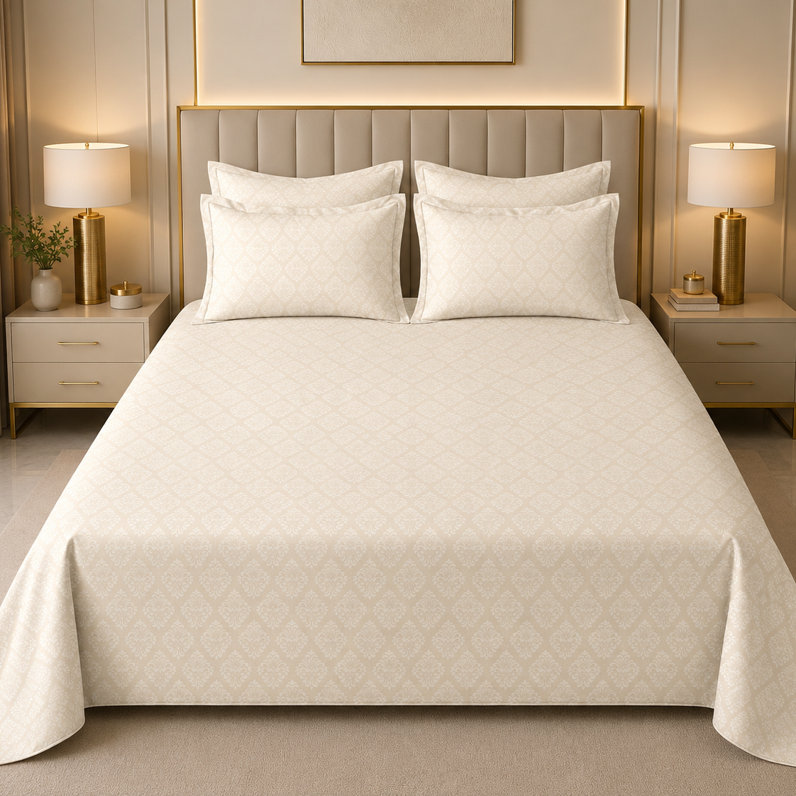 Slate Royale Glace Cotton 300TC Bedsheet