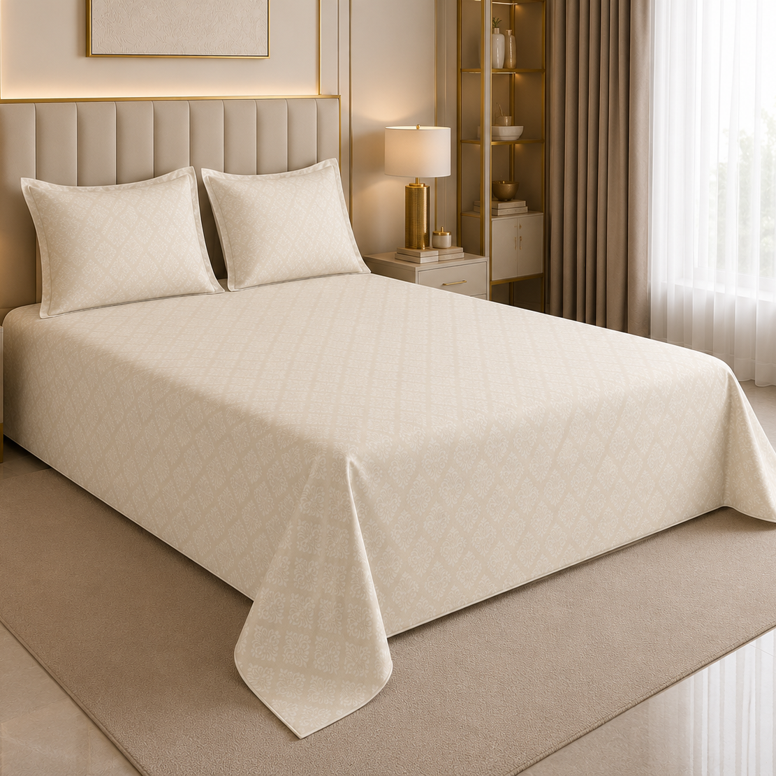 Slate Royale Glace Cotton 300TC Bedsheet