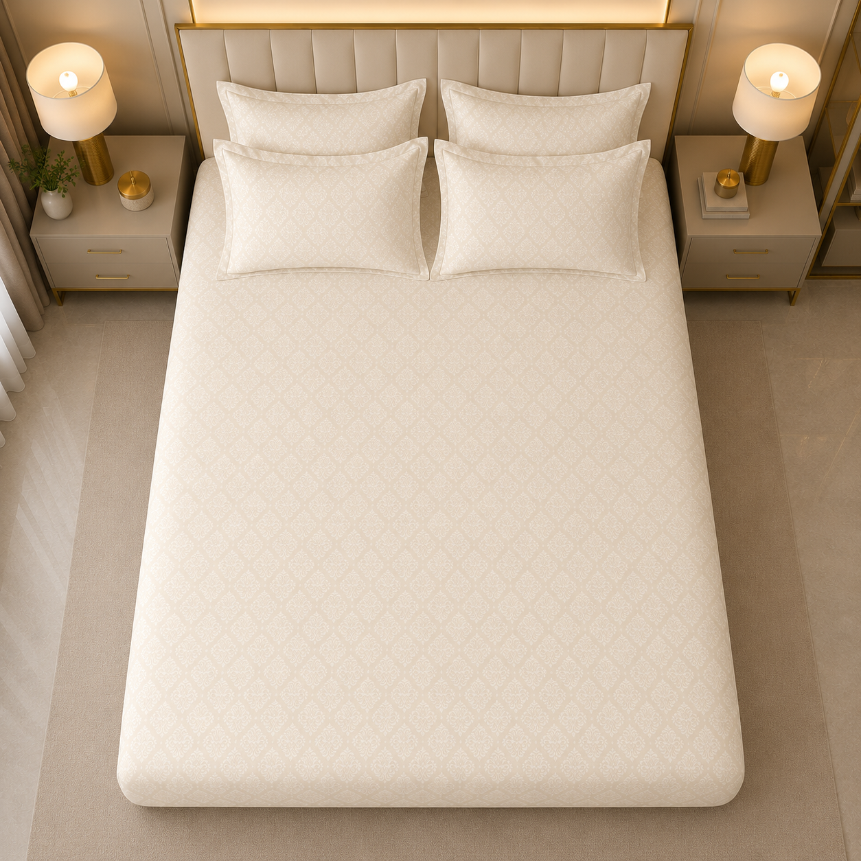 Slate Royale Glace Cotton 300TC Bedsheet