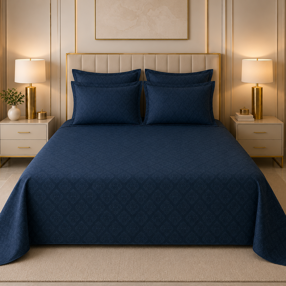 Ocean Manor Glace Cotton 300TC Bedsheet