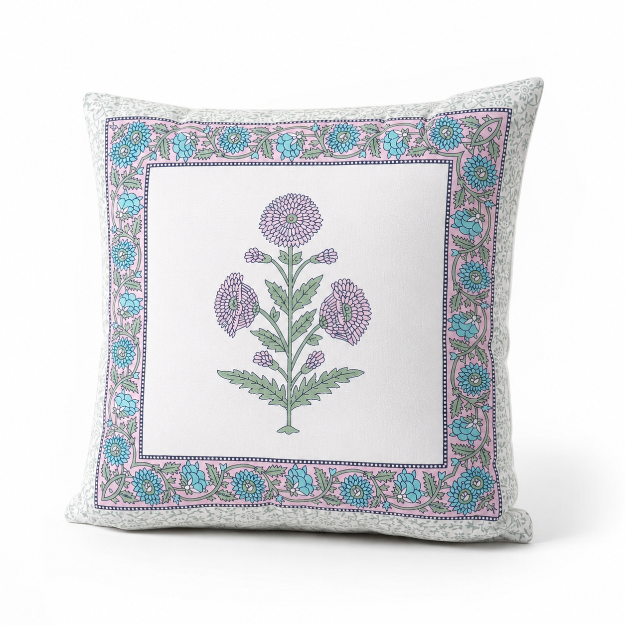 Lilac Garden Cotton Cushion Cover (Set of 2)