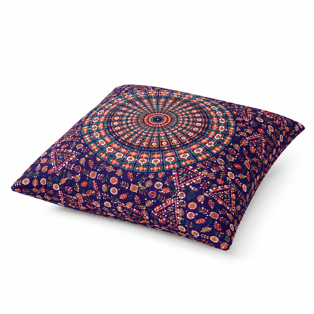 Midnight Mandala Cotton Cushion Cover (Set of 2)