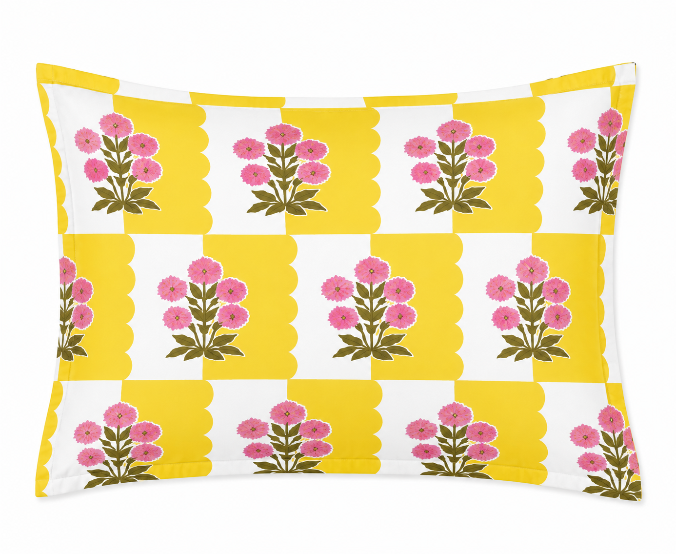 Sunshine Bloom Glace Cotton 450TC Bedsheet