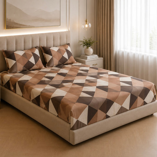 Desert Prism Glace Cotton 450TC Bedsheet