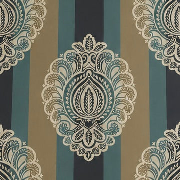 Regal Stripe Motif Glace Cotton 450TC Bedsheet