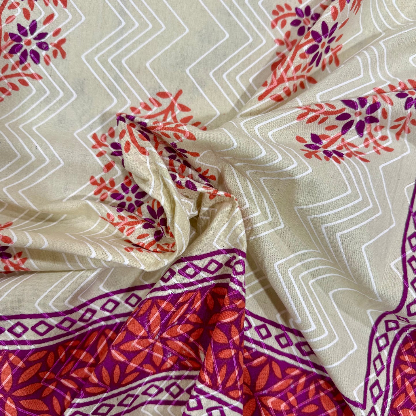 Ruby Blossom 100% Pure Cotton Bedsheet