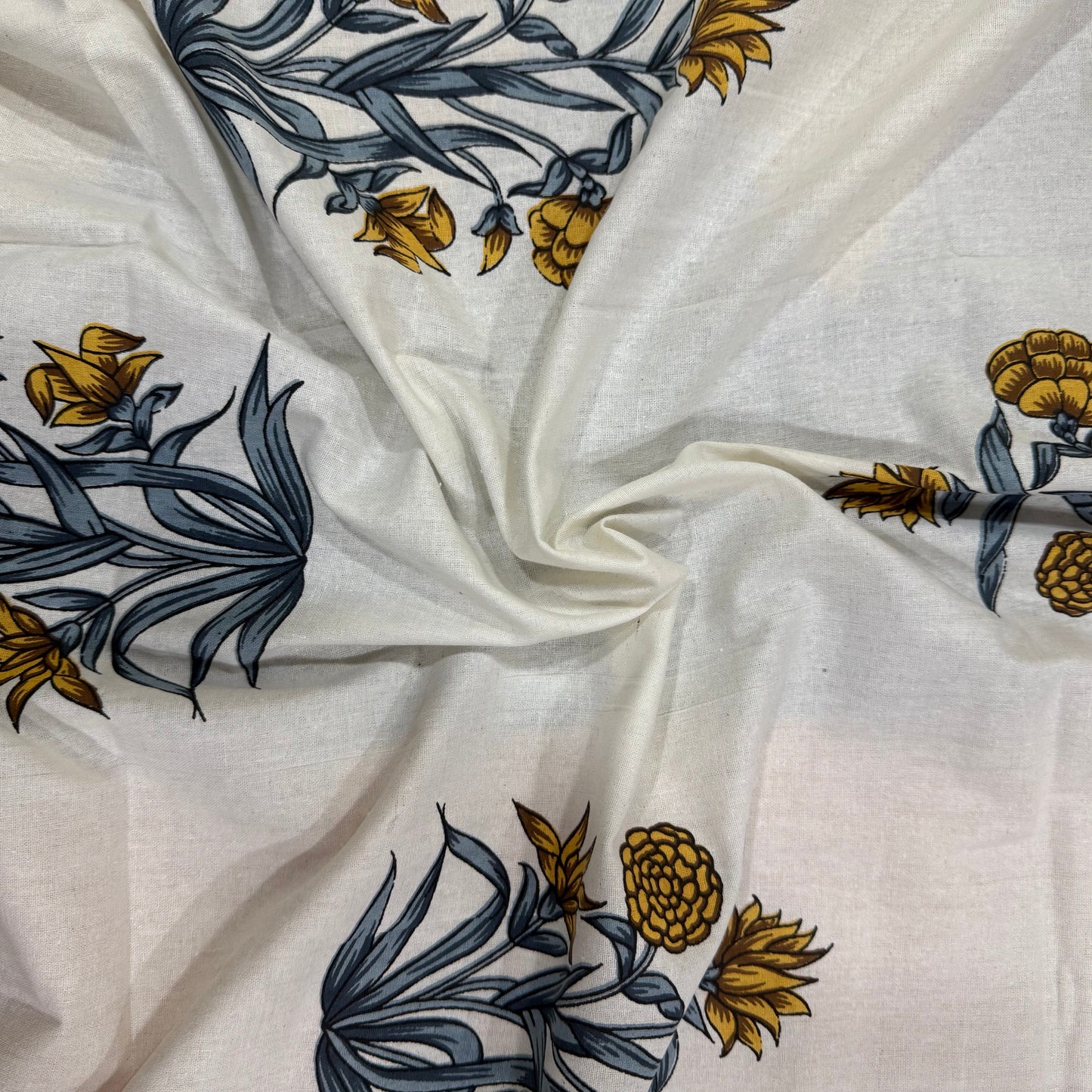 Sunlit Flora 300TC 100% Pure Cotton Bedsheet