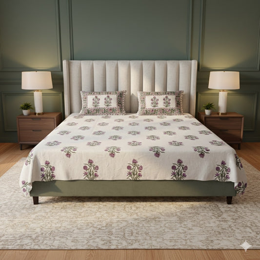 Rosevine Royale 100% Pure Cotton 300TC Bedsheet