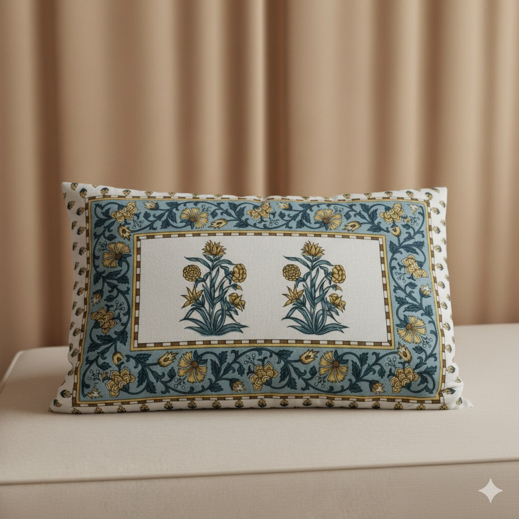 Sunlit Flora 300TC 100% Pure Cotton Bedsheet