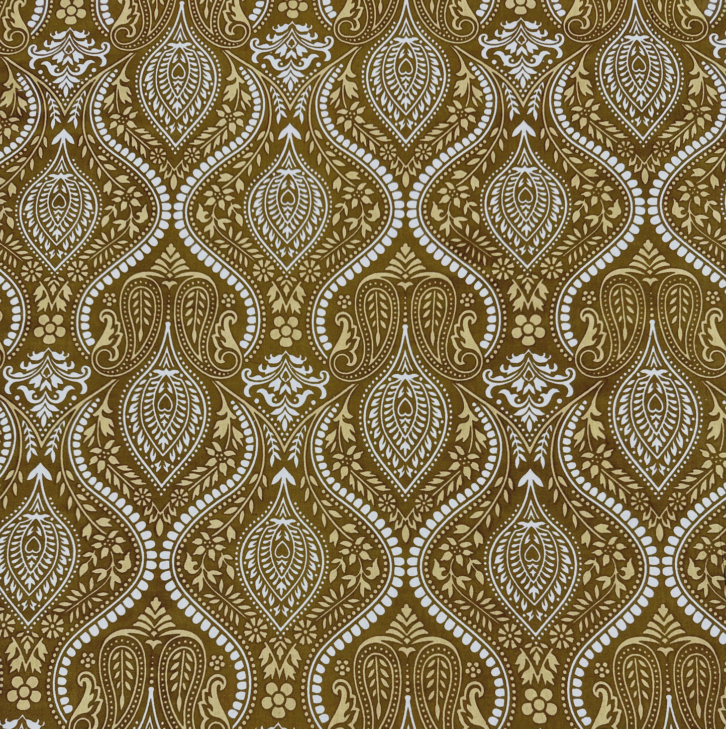Golden Paisley 400 TC 100% Pure Cotton Bedsheet
