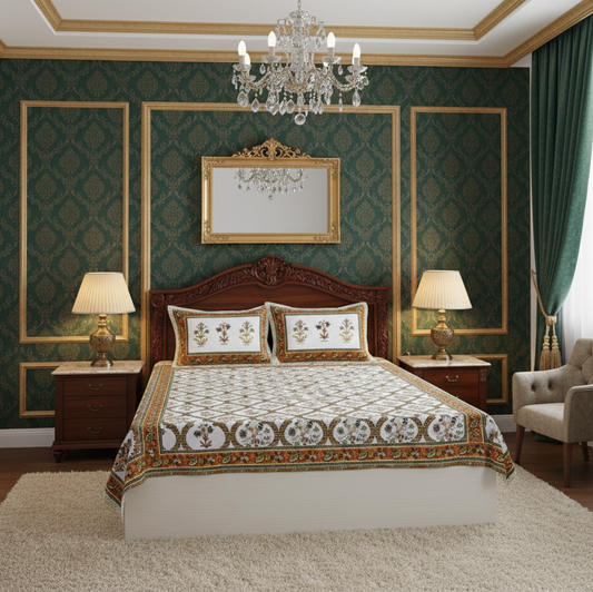 Regal Garden 300TC 100% Pure Cotton Bedsheet