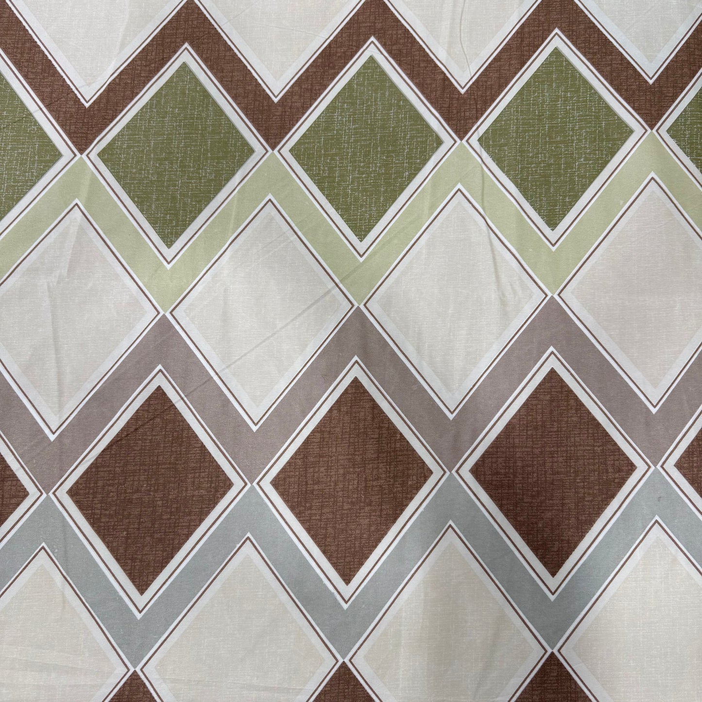Sandstone Mosaic 300TC Glace Cotton Bedsheet