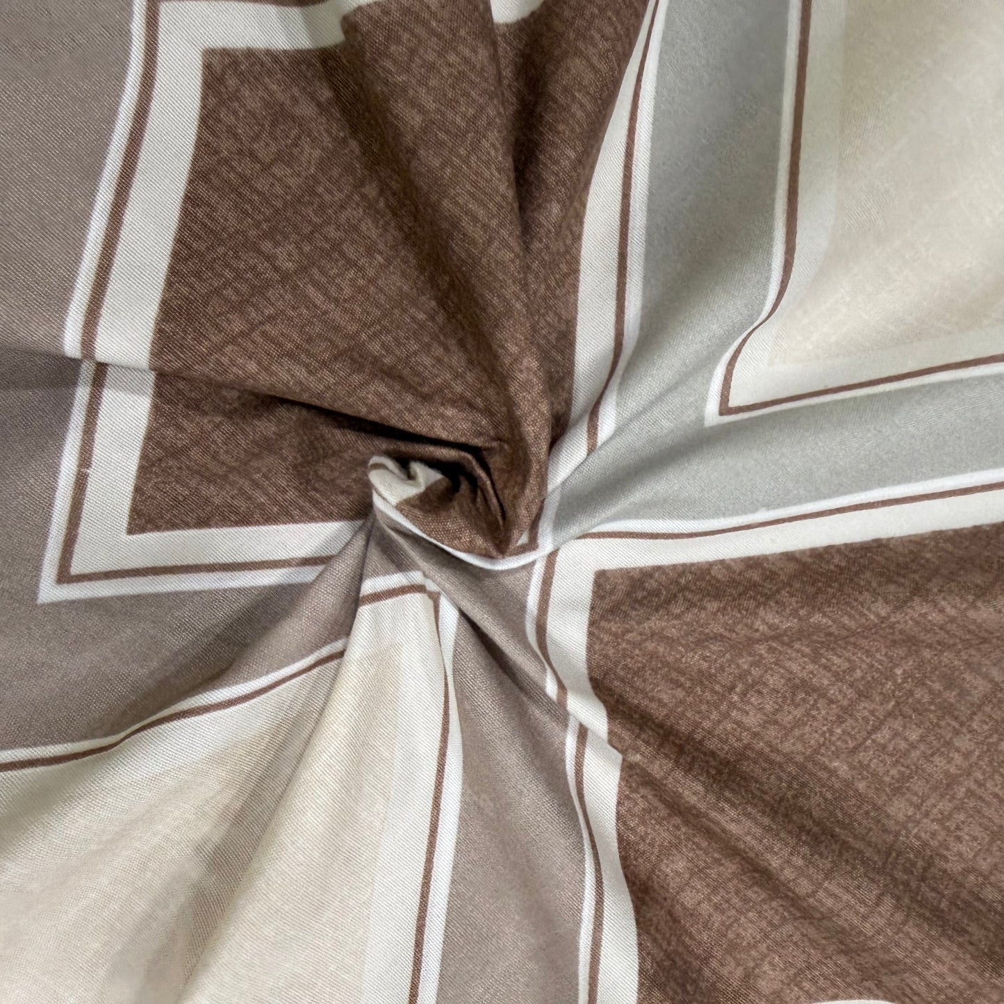 Sandstone Mosaic 300TC Glace Cotton Bedsheet