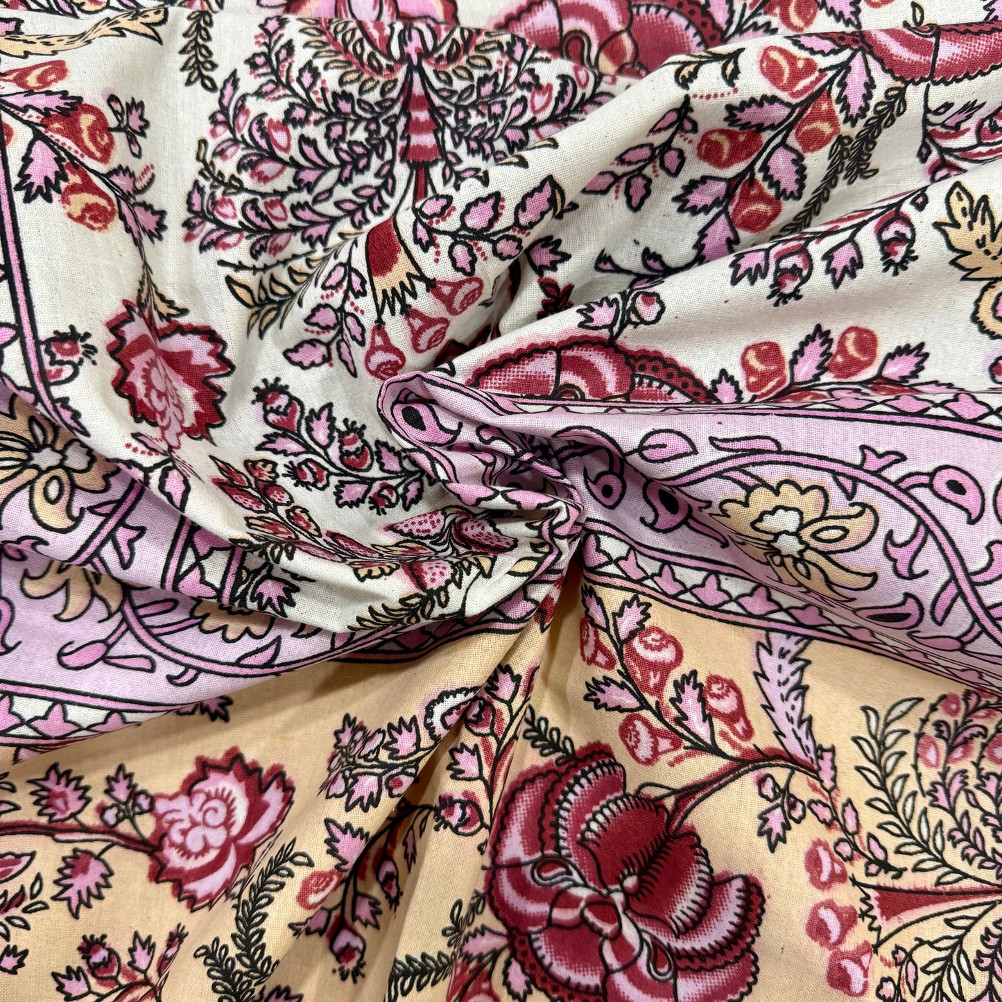 Rose Garden Heritage 100% Pure Cotton Bedsheet