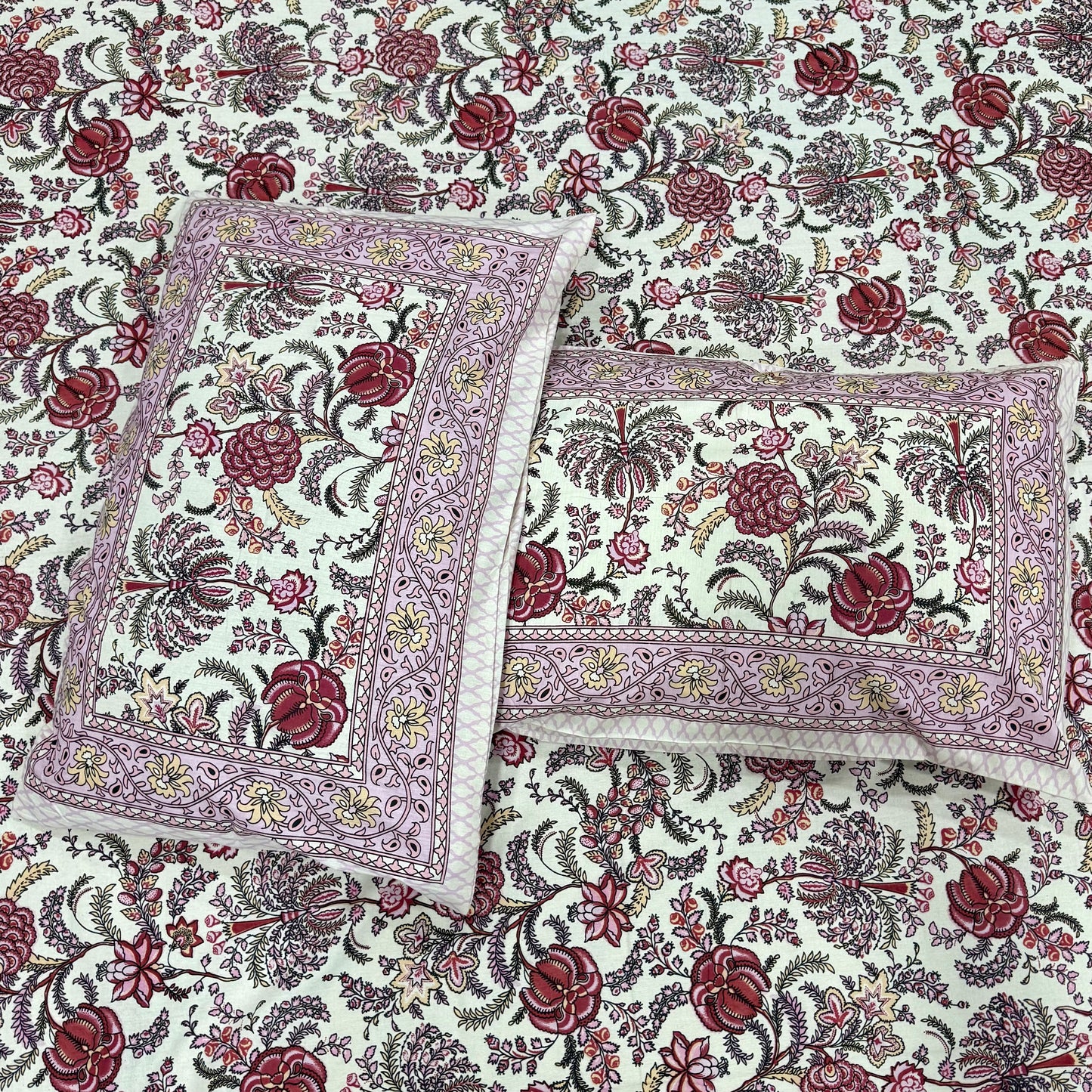 Rose Garden Heritage 100% Pure Cotton Bedsheet