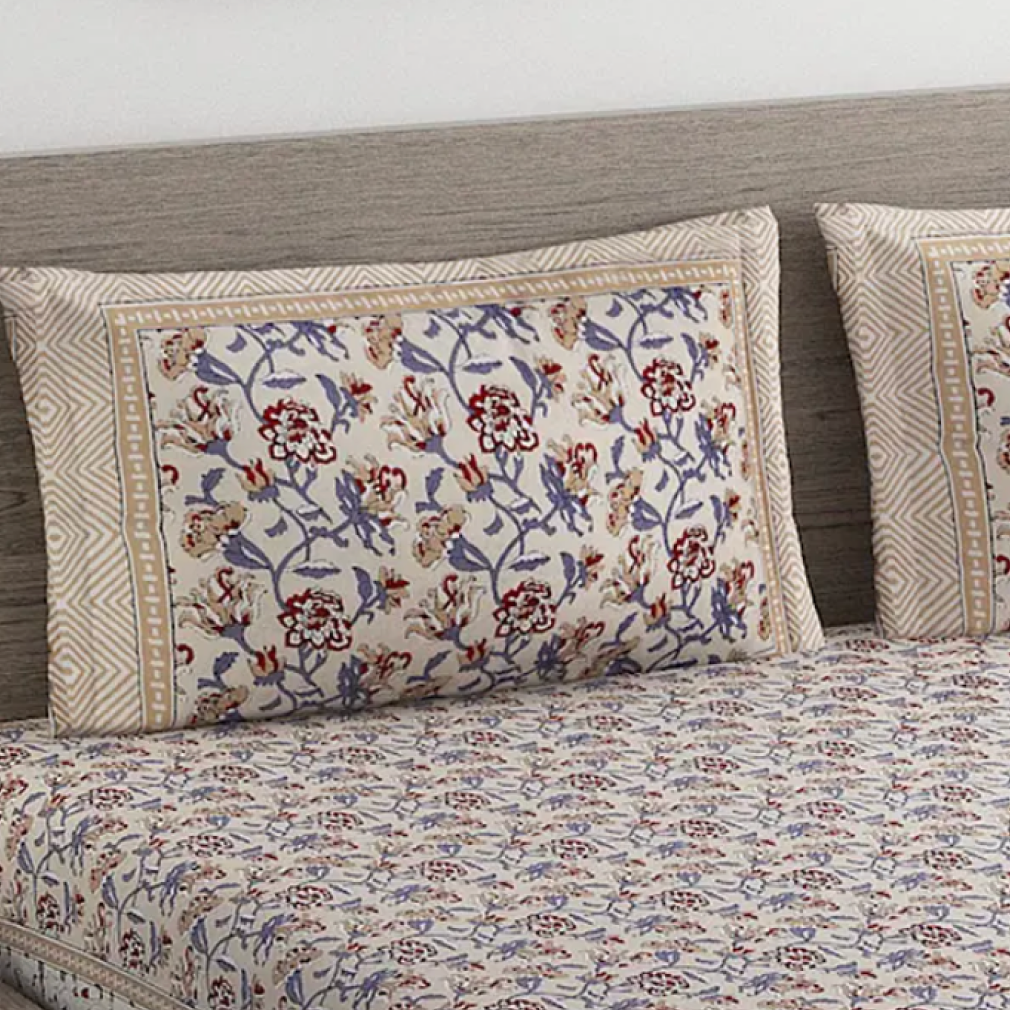 400TC Rustic Charm 100% Pure Cotton Bedsheet