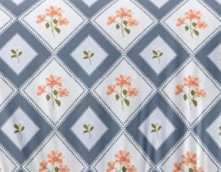 Misty Blossom Glace Cotton 450TC Bedsheet