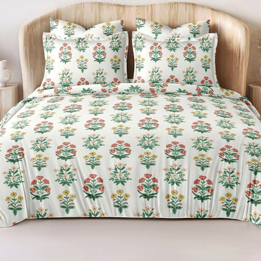 Meadow Blossom Glace Cotton 450TC Bedsheet