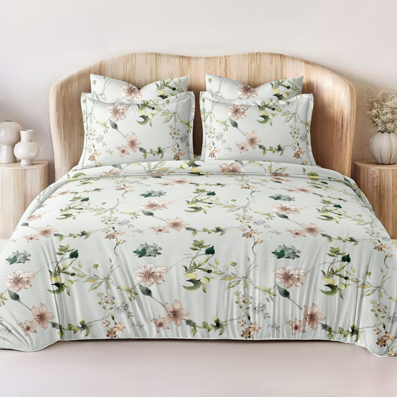 Garden Sonata Glace Cotton 300TC Bedsheet